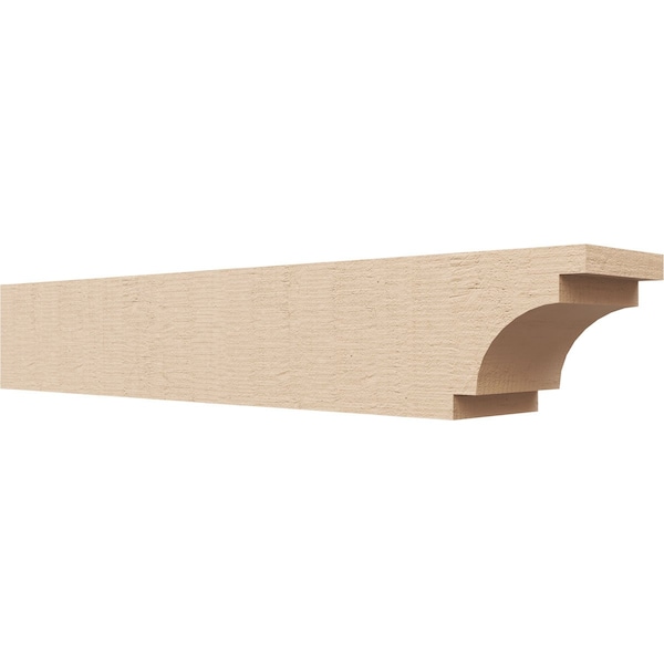 Ekena Millwork 4in. W x 4in. H x 24in. L Mediterranean Woodgrain TimberThane Rafter Tail, Primed Tan RFTUR04X04X24MEDRCPR - main